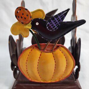 2003 Enesco Just Plain Folk Fall Candle Holder